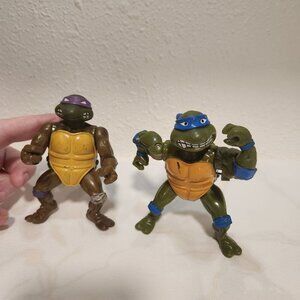 Vintage‎ TMNT Action Figures Donatello and Leonardo Teenage Mutant Ninja Turtles